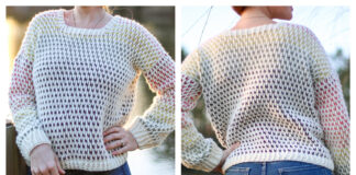 Dip Dye Sweater Free Crochet Pattern and Video Tutorial