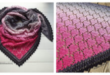 Sweet Valentine Shawl Free Crochet Pattern