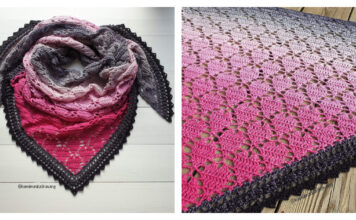 Sweet Valentine Shawl Free Crochet Pattern