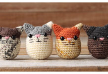 Cat Egg Amigurumi Free Crochet Pattern