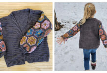 Flower Power Cardigan Free Crochet Pattern and Video Tutorial