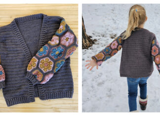 Flower Power Cardigan Free Crochet Pattern and Video Tutorial