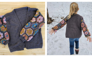 Flower Power Cardigan Free Crochet Pattern and Video Tutorial