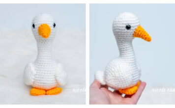 Gwen the Silly Goose Amigurumi Free Crochet Pattern