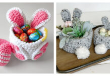 Mini Easter Bunny Basket Crochet Patterns