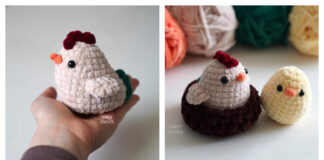 Pocket Chicken Family Crochet Pattern and Video Tutorial