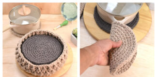 Trivet Set With Basket Free Crochet Pattern