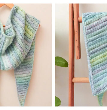 Watercolor Shawl Free Crochet Pattern and Video Tutorial