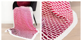 Brickwork Baby Blanket Free Crochet Pattern