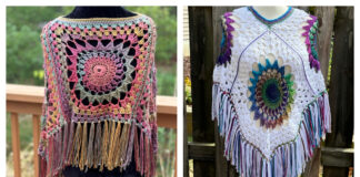 Celestial Sol Poncho Free Crochet Pattern