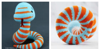 Curvy Striped Snake Amigurumi Free Crochet Pattern