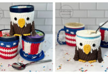 Americana Ice Cream Cozies Free Crochet Pattern