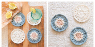 Boho Bloom Coasters Free Crochet Pattern and Video Tutorial
