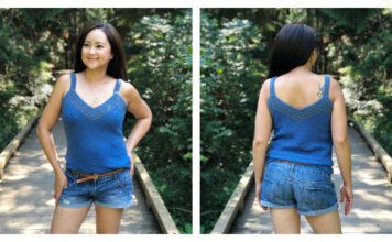 Chevron Tank Top Free Crochet Pattern and Video Tutorial