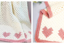 Granny's Sweetheart Baby Blanket Free Crochet Pattern and Video Tutorial