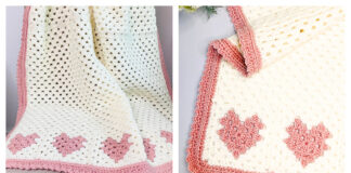 Granny's Sweetheart Baby Blanket Free Crochet Pattern and Video Tutorial