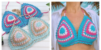 Halter Bikini Top Free Crochet Pattern