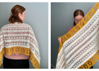 Heart of Rose Shawl Free Crochet Pattern and Video Tutorial