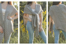 Reverie Ruana Wrap Free Crochet Pattern
