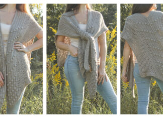 Reverie Ruana Wrap Free Crochet Pattern