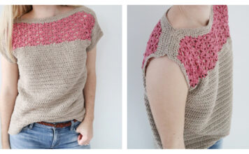 Summer Haze Tee Free Crochet Pattern and Video Tutorial