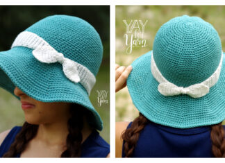 Summer Sunhat Free Crochet Pattern and Video Tutorial