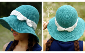 Summer Sunhat Free Crochet Pattern and Video Tutorial