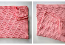 Treble Triangles Baby Blanket Free Crochet Pattern