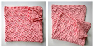 Treble Triangles Baby Blanket Free Crochet Pattern