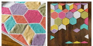 Tumbling Hexagons Blanket Free Crochet Pattern
