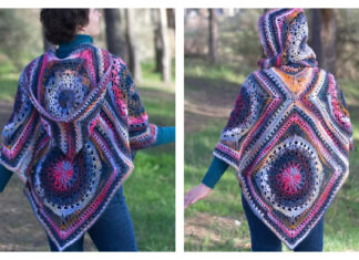Aura Vibes Poncho Free Crochet Pattern