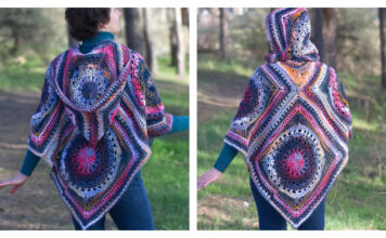 Aura Vibes Poncho Free Crochet Pattern