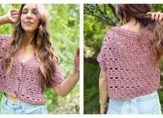 Boxy Blooms Cardigan Free Crochet Pattern