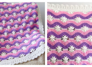 Field of Daisies Blanket Free Crochet Pattern and Video Tutorial