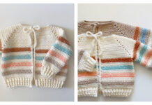 Stripes Baby Sweater Free Crochet Pattern and Video Tutorial