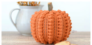Bobble Stitch Pumpkin Free Crochet Pattern