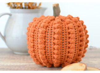 Bobble Stitch Pumpkin Free Crochet Pattern