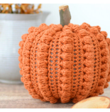 Bobble Stitch Pumpkin Free Crochet Pattern