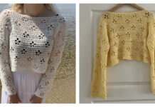 Cherry Blossom Sweater Free Crochet Pattern