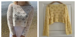 Cherry Blossom Sweater Free Crochet Pattern