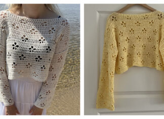 Cherry Blossom Sweater Free Crochet Pattern