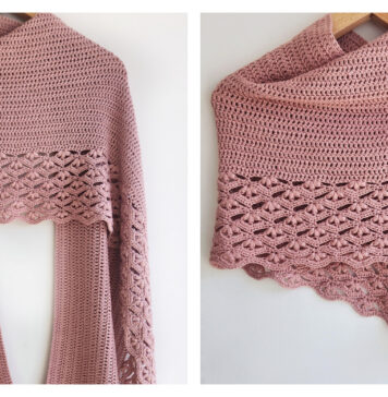 Floral Drift Shawl Free Crochet Pattern