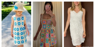 Granny Square Dress Crochet Patterns
