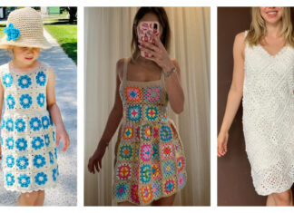 Granny Square Dress Crochet Patterns