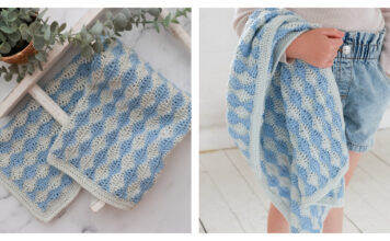 Little Waves Baby Blanket Free Crochet Pattern