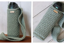 On the Go Water Bottle Holder Free Crochet Pattern and Video Tutorial