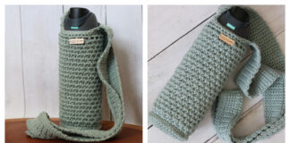 On the Go Water Bottle Holder Free Crochet Pattern and Video Tutorial