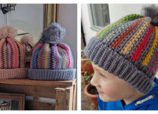 Sassy Scrappy Beanie Free Crochet Pattern