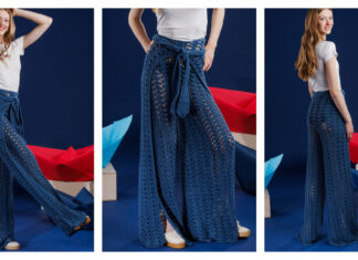 Seabreeze Mesh Wrap Pants Free Crochet Pattern