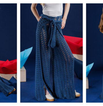 Seabreeze Mesh Wrap Pants Free Crochet Pattern